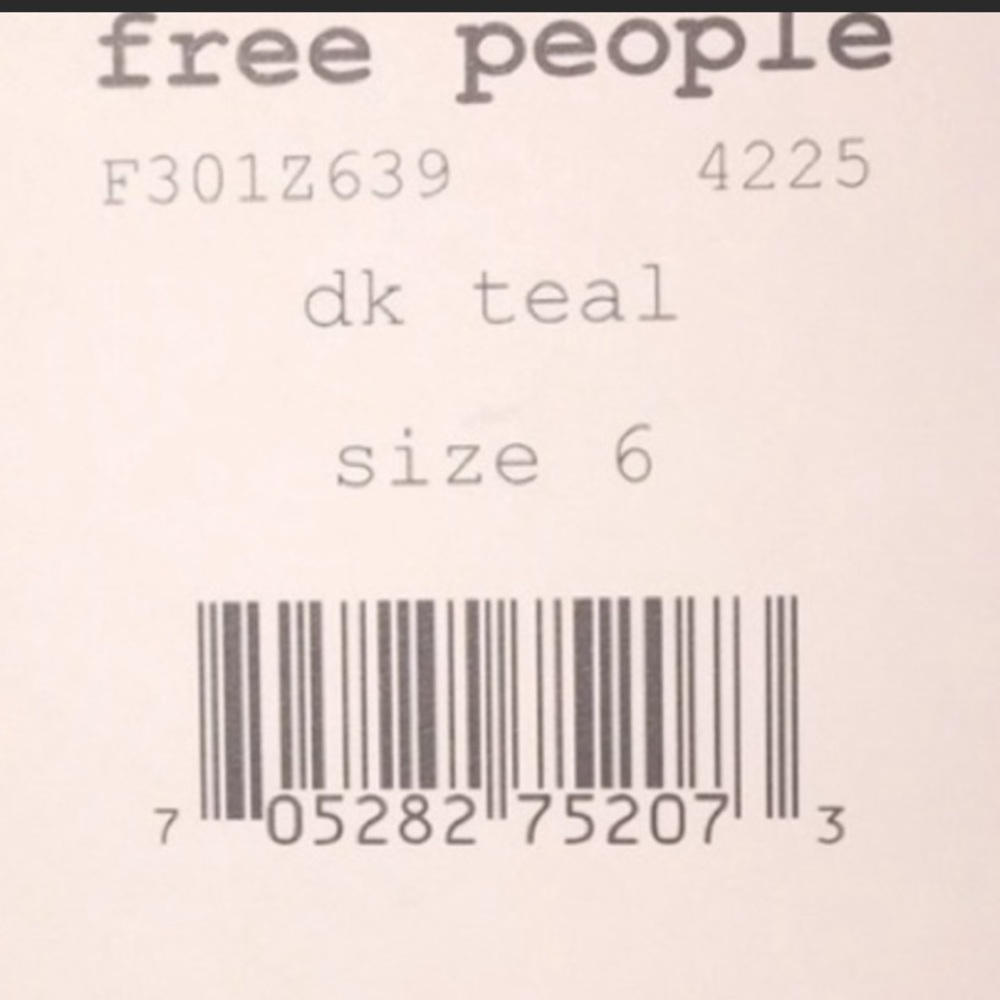 Free People Princess Voile teal babydoll empire waist dress 6 - Picture 12 of 12